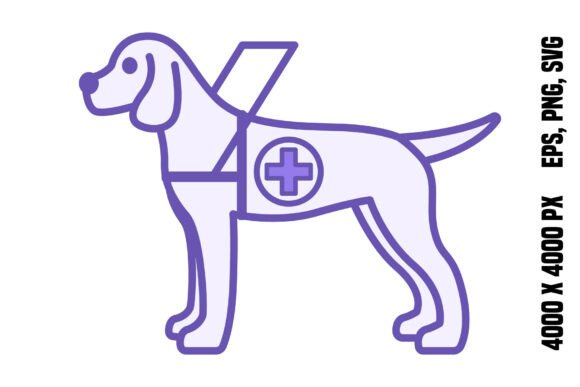 Colored Guide Dog Icon