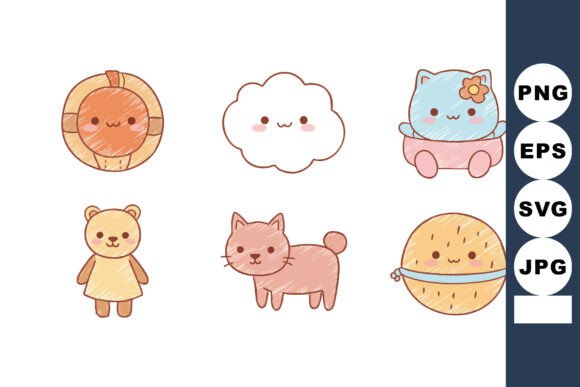 Cute Cartoon Sun Cloud Cat Bear Dog and Review