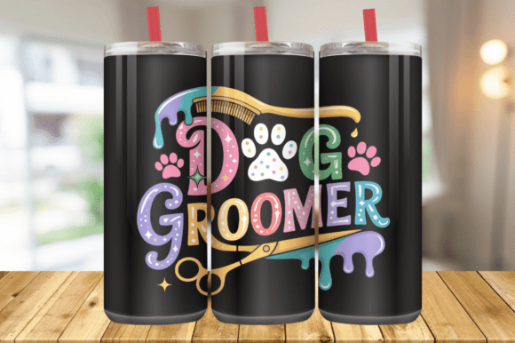 Dog Groomer Tumbler Wrap