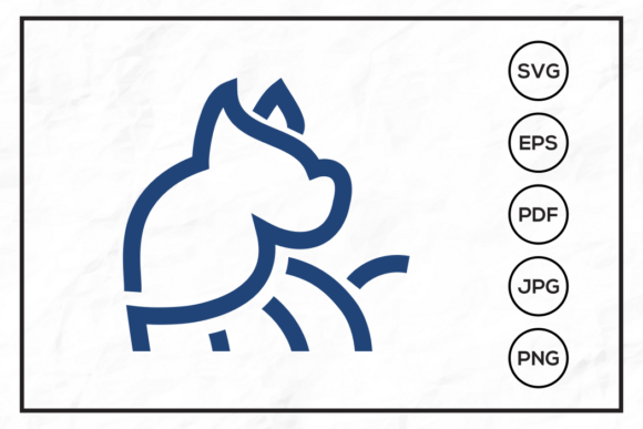 Dog Logo Design Illustration
