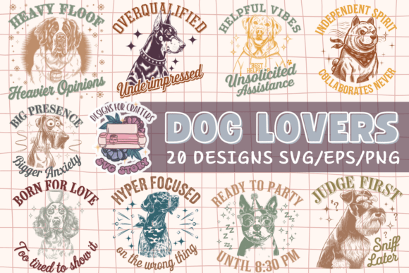 Dog Lover Bundle 20 SVG Animal Sarcastic