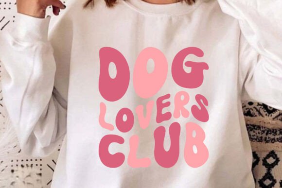 Dog Lovers Club SVG Retro Dog PNG Design