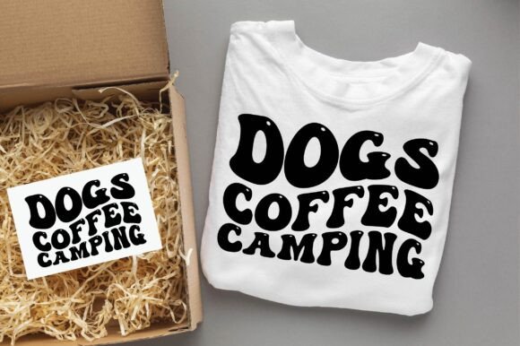 Dogs Coffee Camping Motivational Design Review