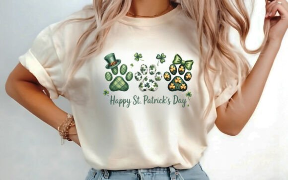 Happy St. Pawtrick s Day Dog Paw PNG