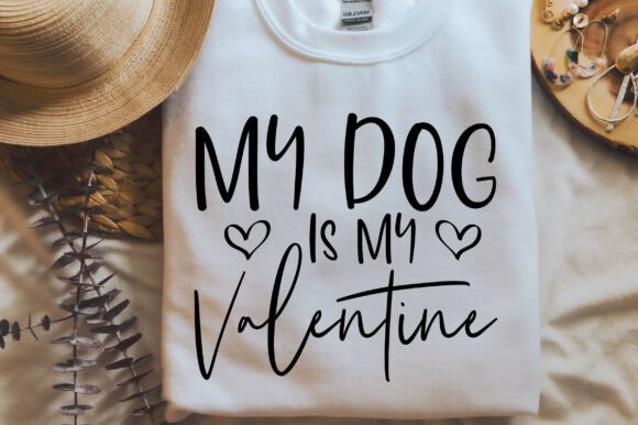 My Dog is My Valentine SVG PNG, Valentin