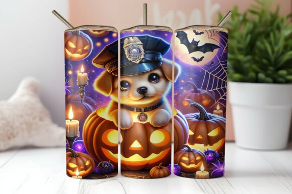 Pumpkin Dog Police Tumbler Wrap Review