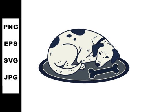 Sleeping Dog Curled on Mat with Bone Sim Review